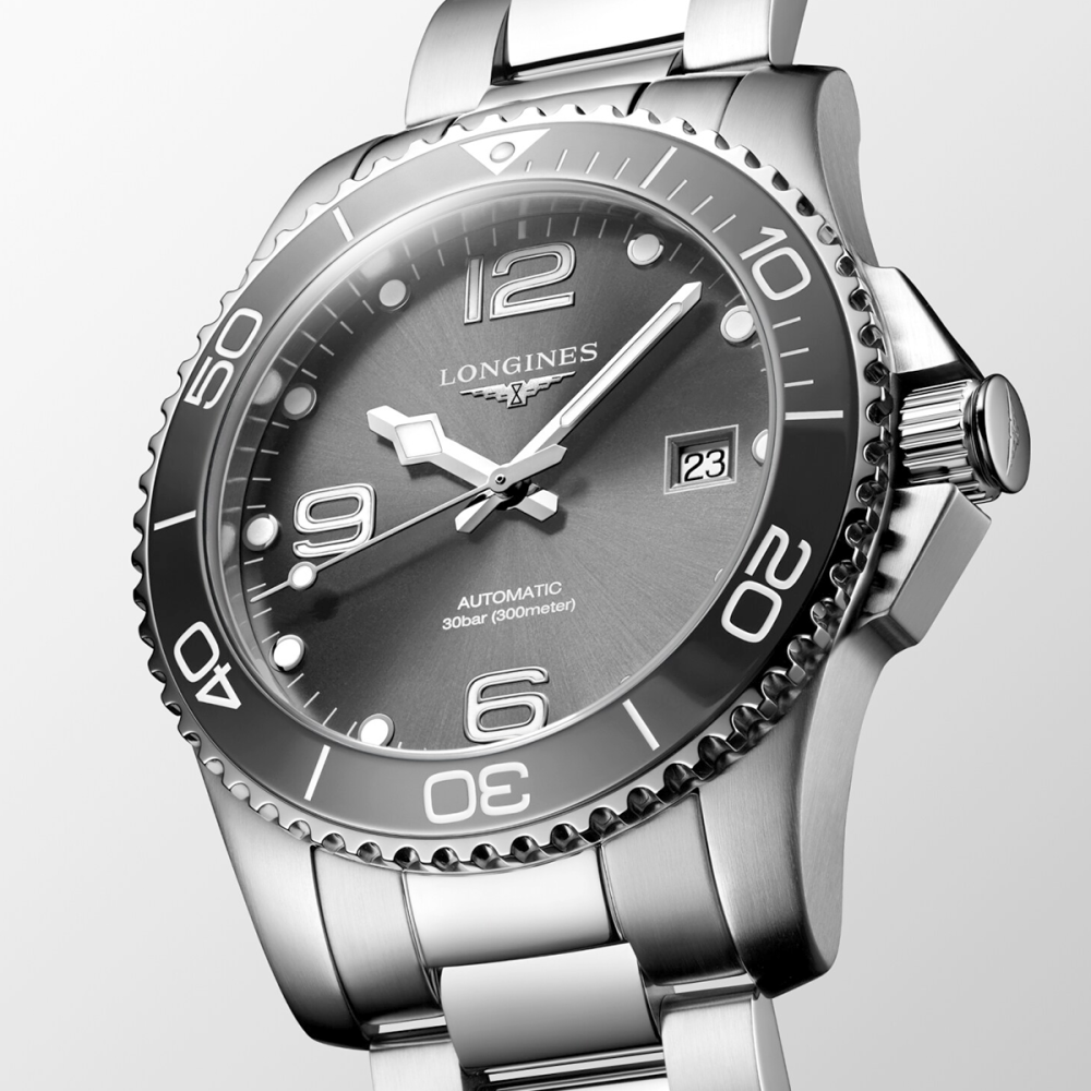 HydroConquest 41mm Grey Dial & Bezel Automatic Bracelet Watch