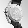 HydroConquest GMT 41mm Black Dial Men's Rubber Strap Watch