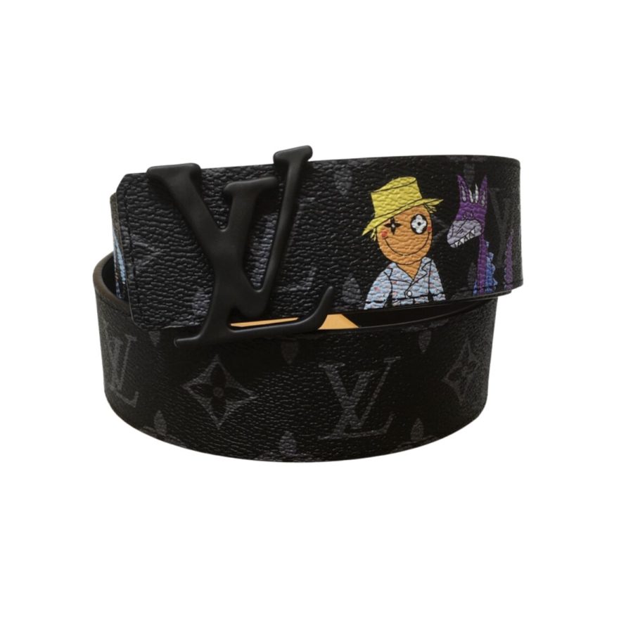 Louis Vuitton Cartoon Monogram Canvas Belt Black For Women - Crozus