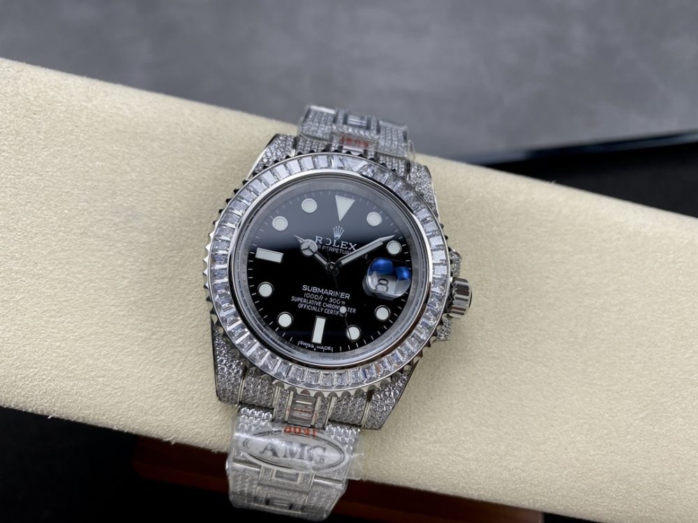 Rolex Submariner Iced Out Ref.116610LN 41mm Black Dial