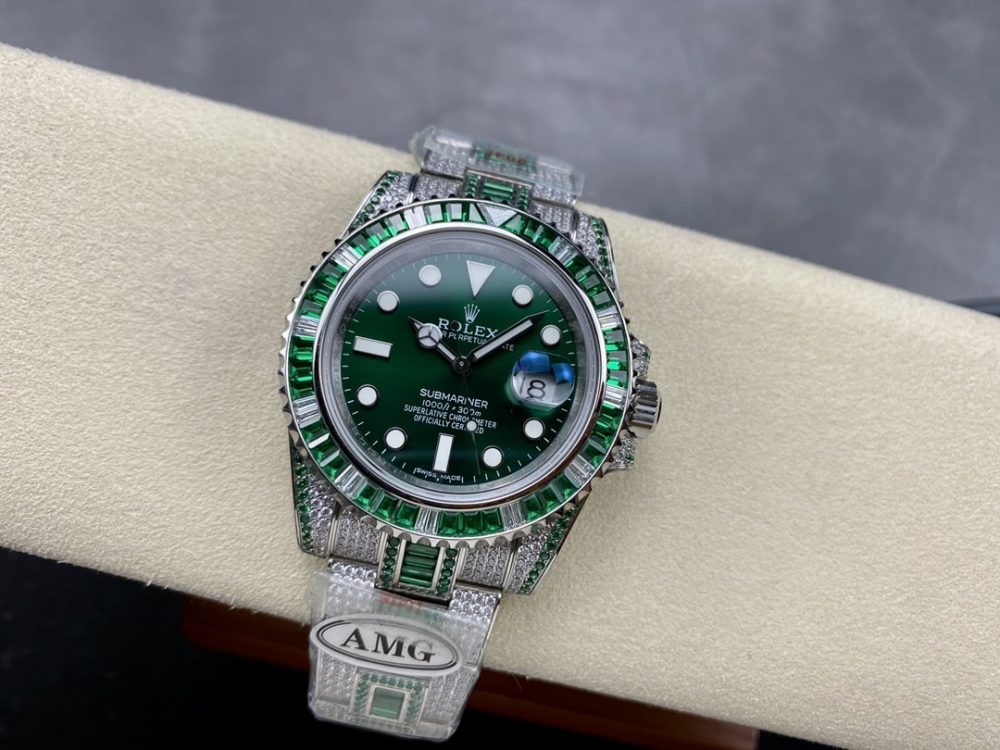 Rolex Submariner Iced Out Ref.116610LV-1 41mm Green Dial