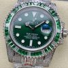 Rolex Submariner Iced Out Ref.116610LV-2 41mm Green Dial