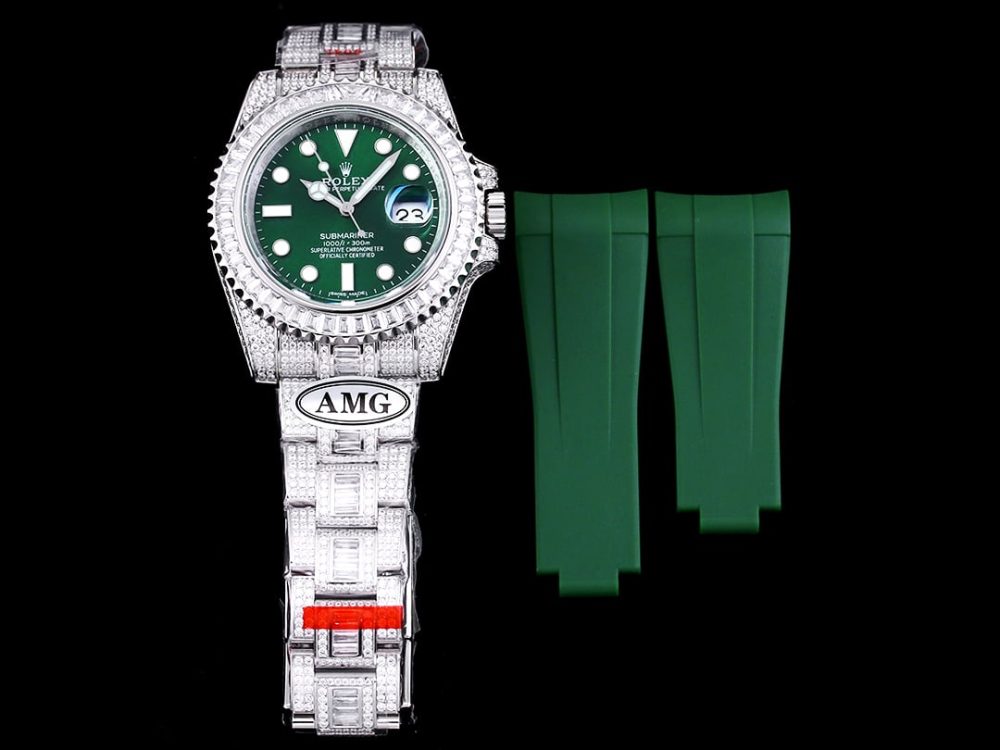 Rolex Submariner Iced Out Ref.116610LV-3 41mm Green Dial