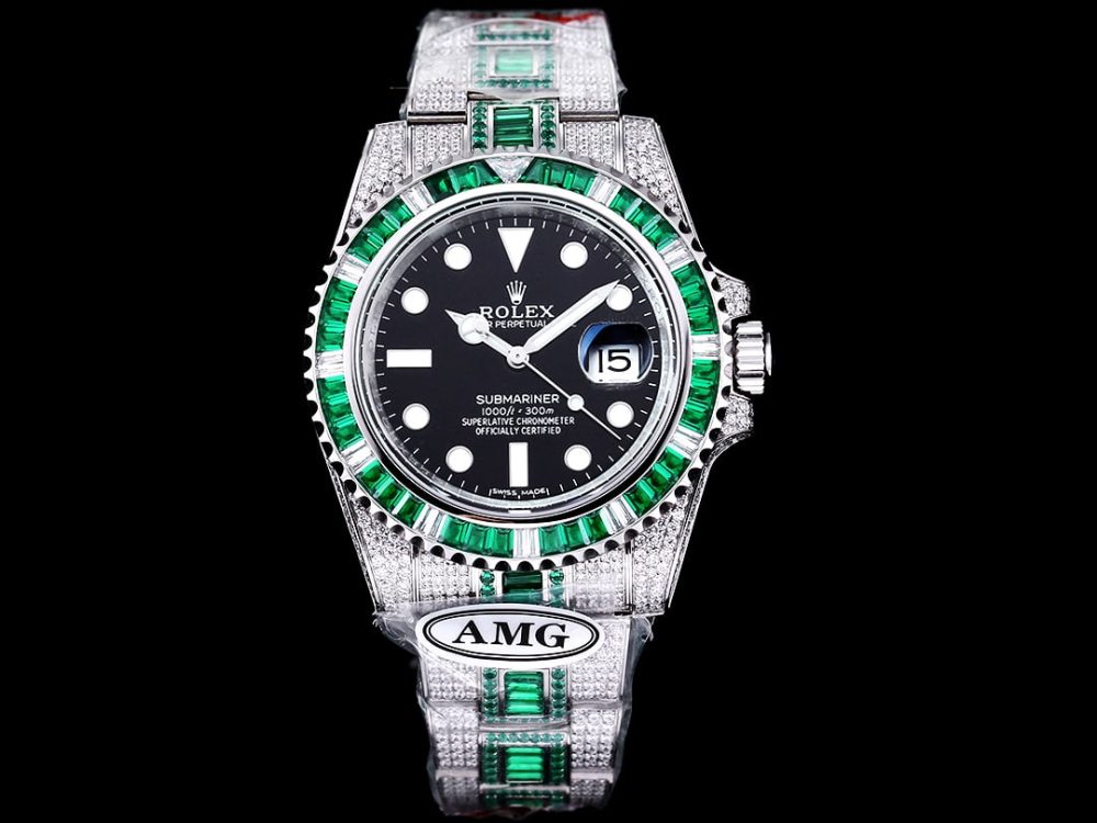 Rolex Submariner Iced Out Ref.116610LV-6 41mm Black Dial