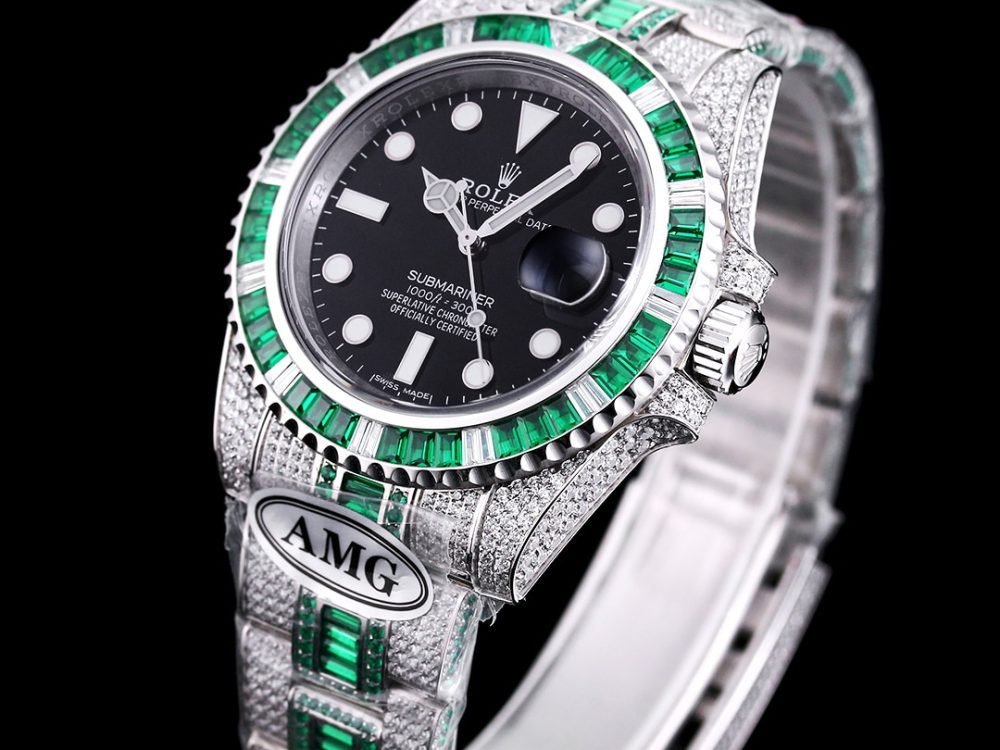 Rolex Submariner Iced Out Ref.116610LV-6 41mm Black Dial