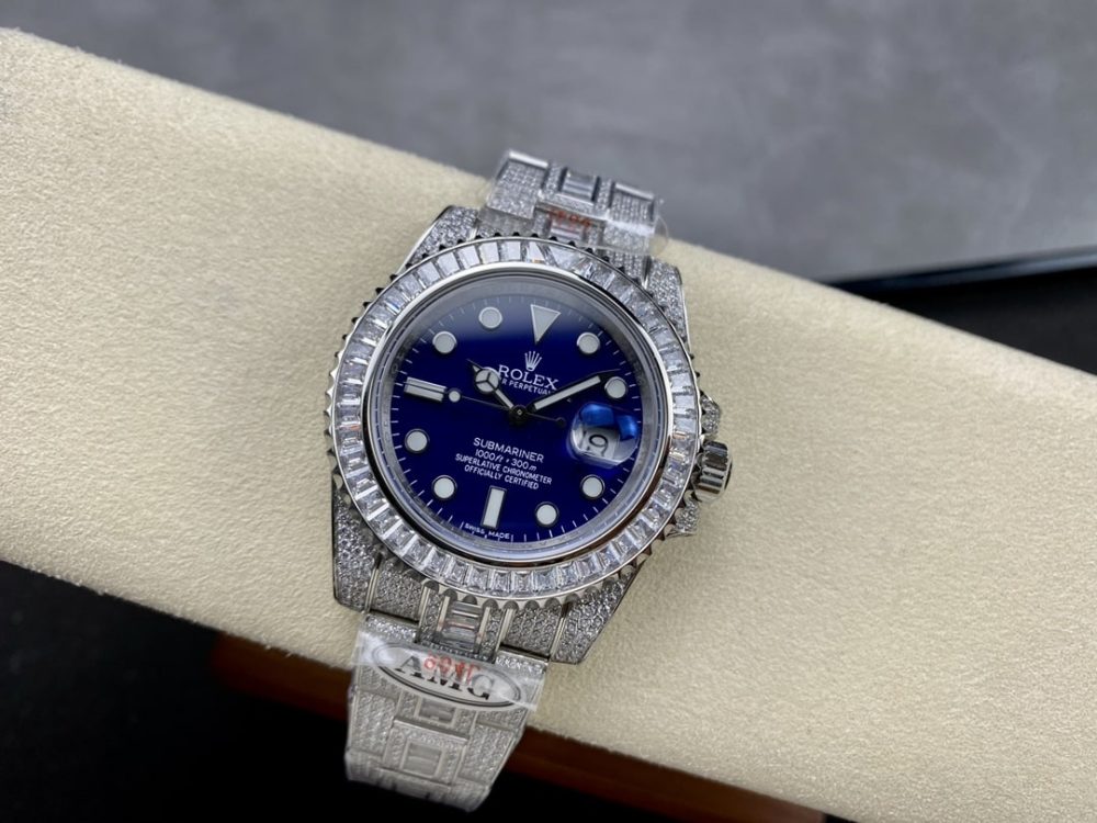 Rolex Submariner Iced Out Ref.116619LB 41mm Blue Dial