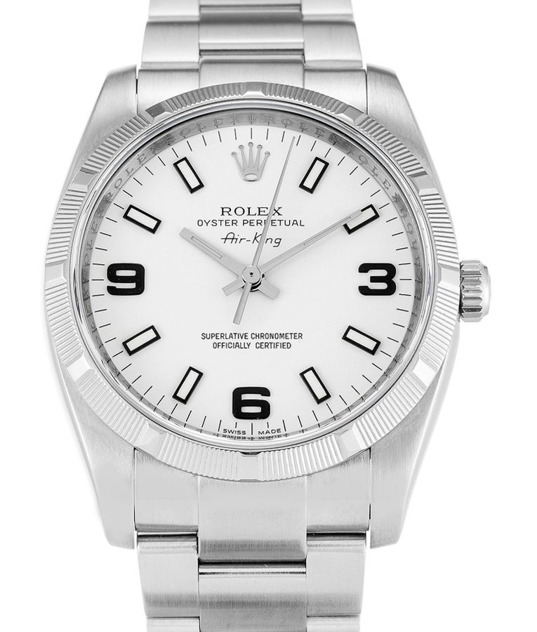 Rolex Air-King 34mm Dial White Ref.114210