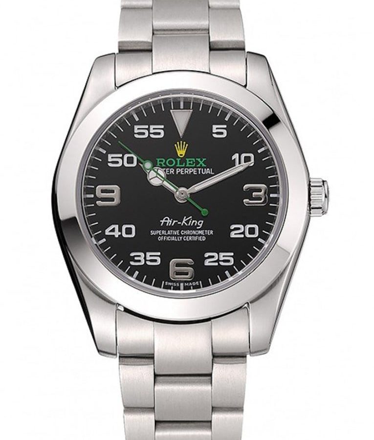 Rolex Air-King 38mm Dial Black Ref.1454020