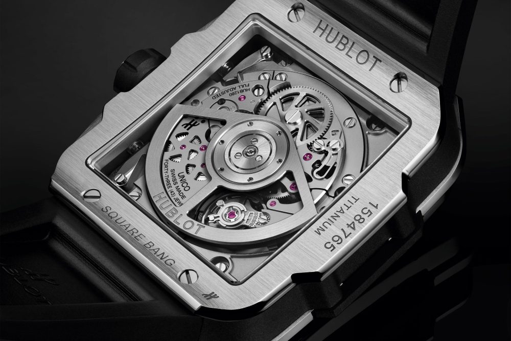 Hublot Square Bang UNICO TITANIUM Ref# 821.NX.0170.RX