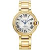 Ballon Bleu de Cartier 36mm 18ct Yellow Gold Diamond Bezel Watch