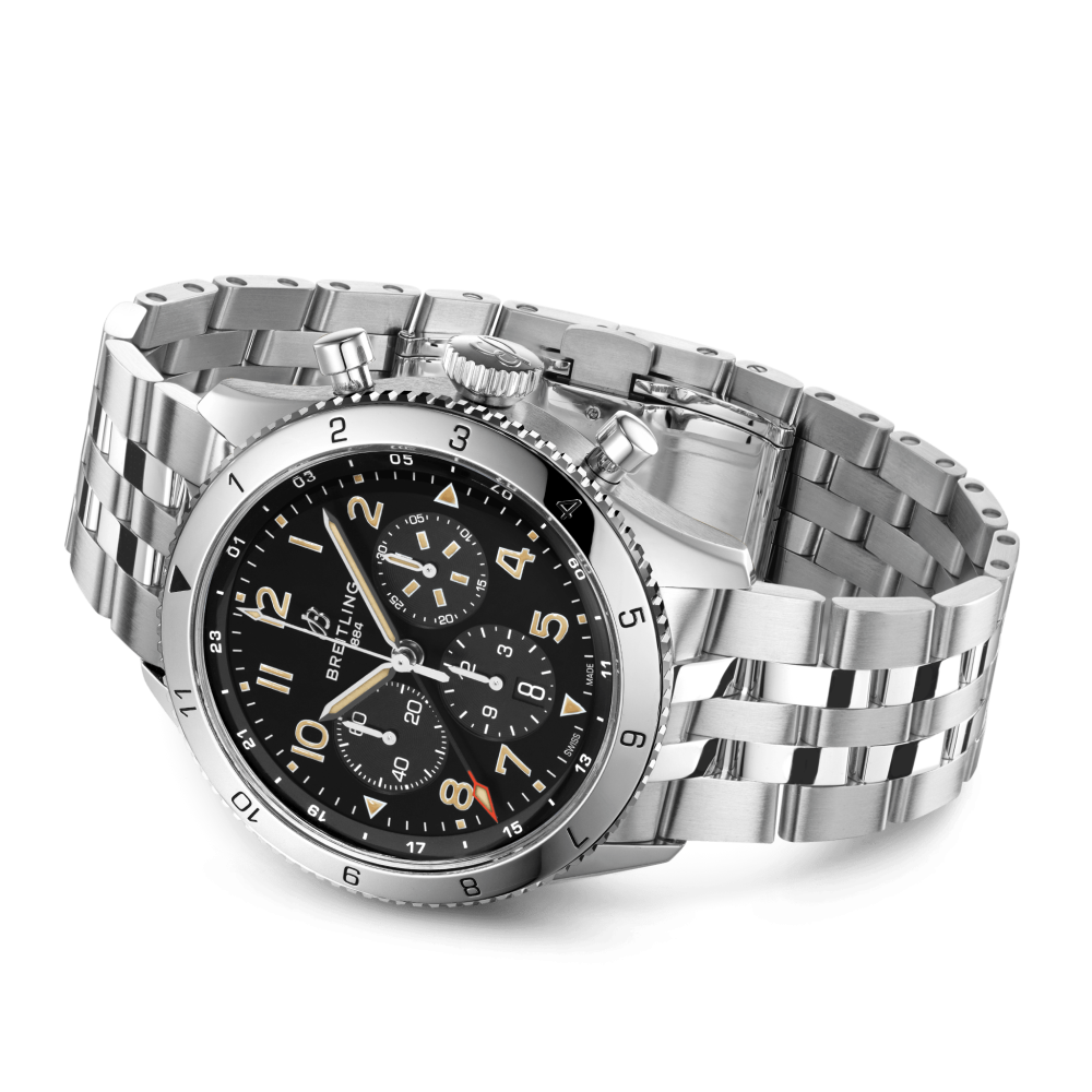 Breitling Classic AVI B04 Chronograph 46 P-51 Mustang, Stainless Steel, Ref# AB04453A1B1A1, Unworn 2024