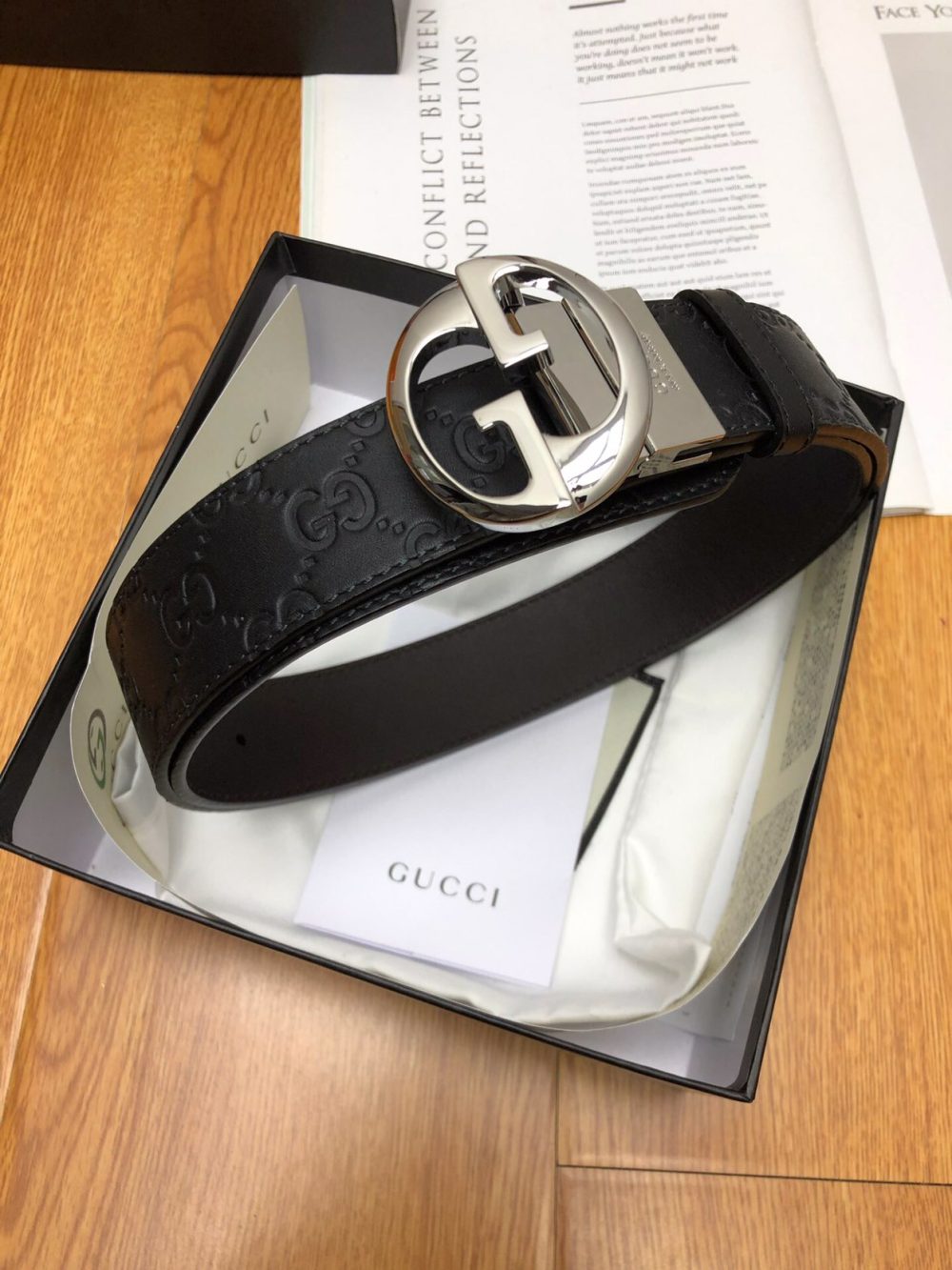 Gucci GG Marmont Reversible Belt Black, Women Belt - Crozus