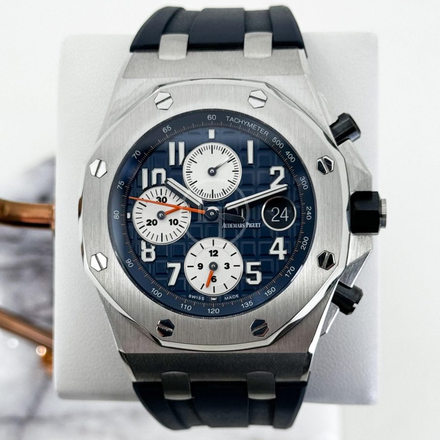 Audemars Piguet Royal Oak Offshore Chronograph Watch-Blue Dial 42mm-26470ST.OO.A027CA.01