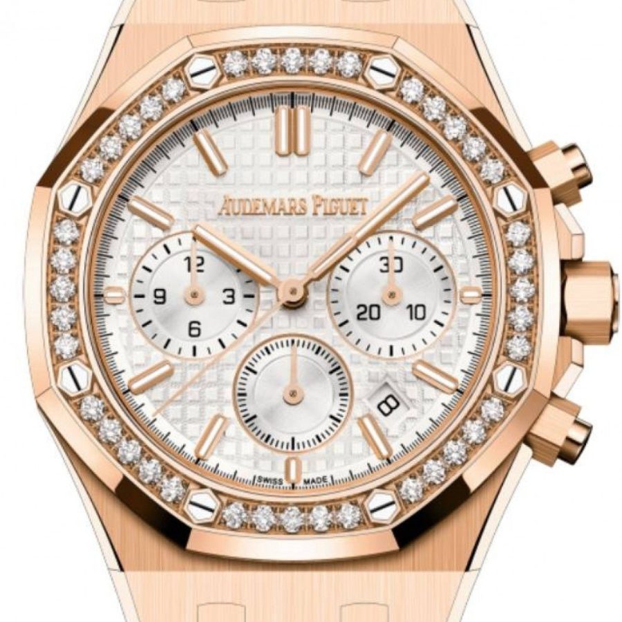 Audemars Piguet Royal Oak Selfwinding Chronograph 38mm Rose Gold Silver Dial 26715OR.ZZ.1356OR.01