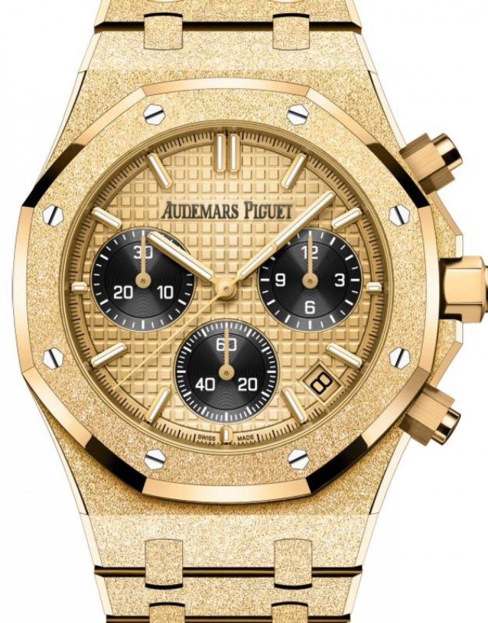 Audemars Piguet Royal Oak Selfwinding Chronograph Frosted Yellow Gold 41mm 26240BA.GG.1324BA.01