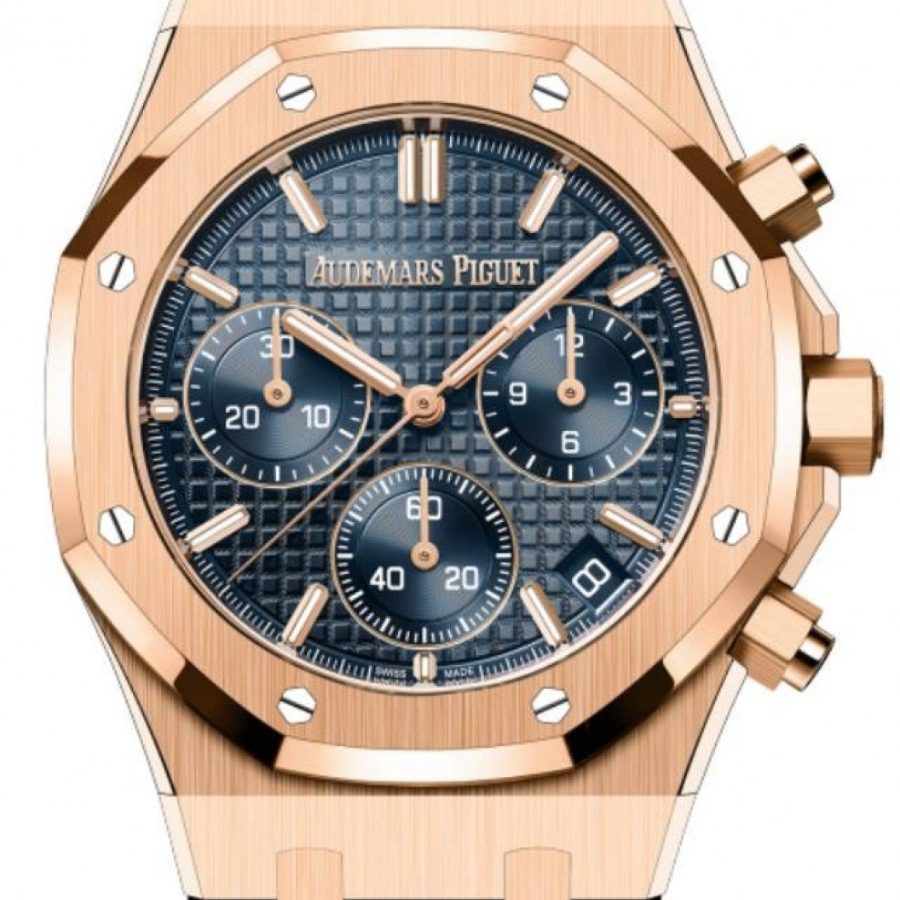 Audemars Piguet Royal Oak Selfwinding Chronograph Rose Gold 41mm "Bleu Nuit, Nuage50" Blue Dial 26240OR.OO.1320OR.01