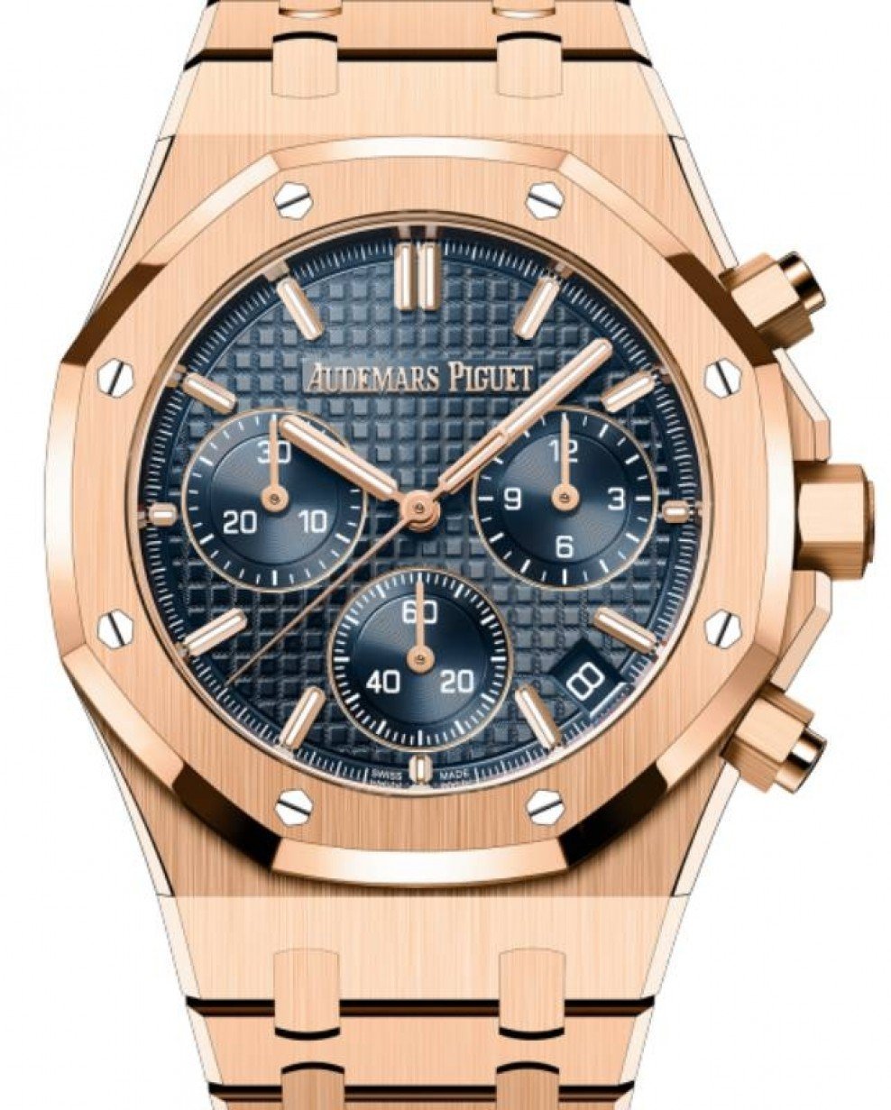 Audemars Piguet Royal Oak Selfwinding Chronograph Rose Gold 41mm "Bleu Nuit, Nuage50" Blue Dial 26240OR.OO.1320OR.01