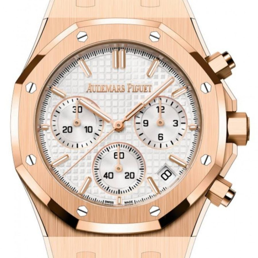 Audemars Piguet Royal Oak Selfwinding Chronograph Rose Gold 41mm White Dial 26240OR.OO.1320OR.03