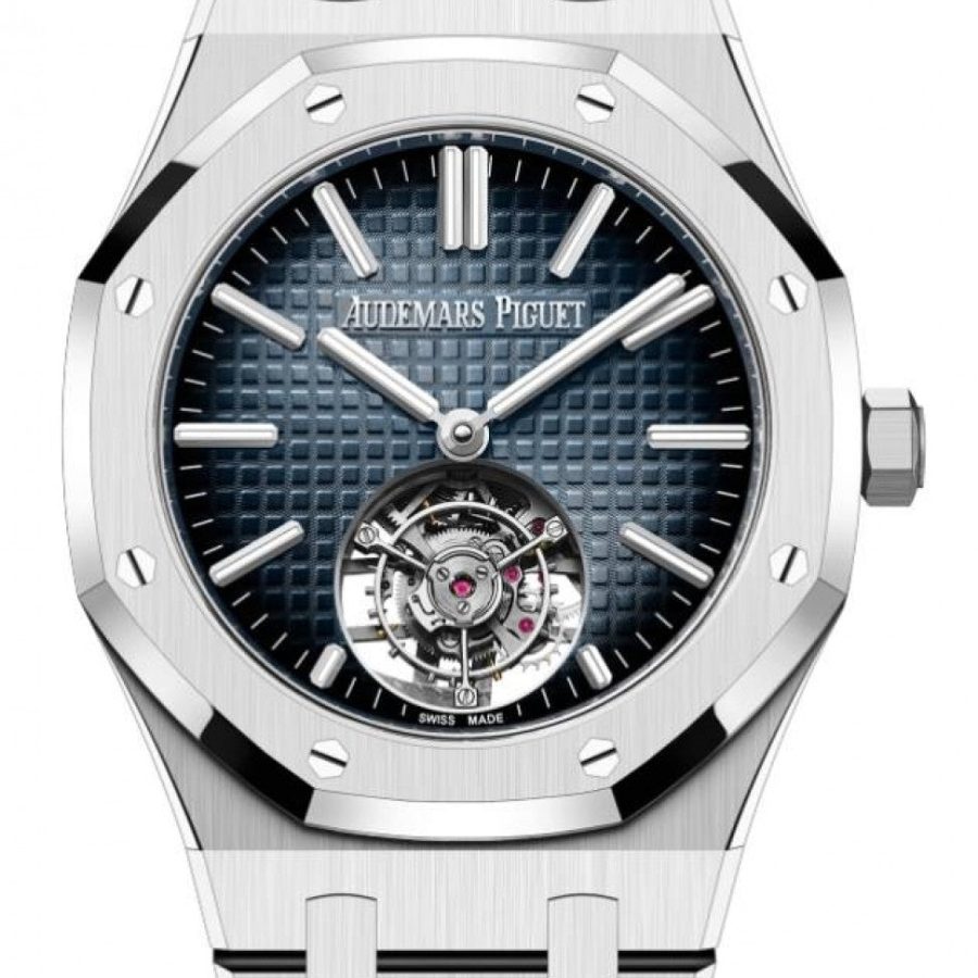 Audemars Piguet Royal Oak Selfwinding Flying Tourbillion Stainless Steel 41mm Blue 26730ST.OO.1320ST.01