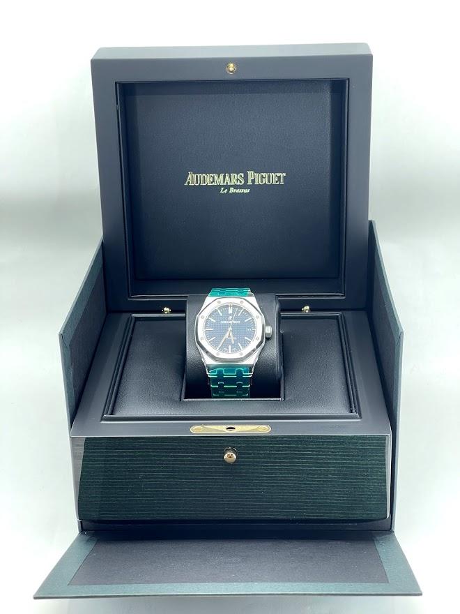 Audemars Piguet Royal Oak Selfwinding Watch-Blue Dial 37mm-15450ST.OO.1256ST.03