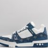 Louis Vuitton LV Trainer Monogram Denim White Blue