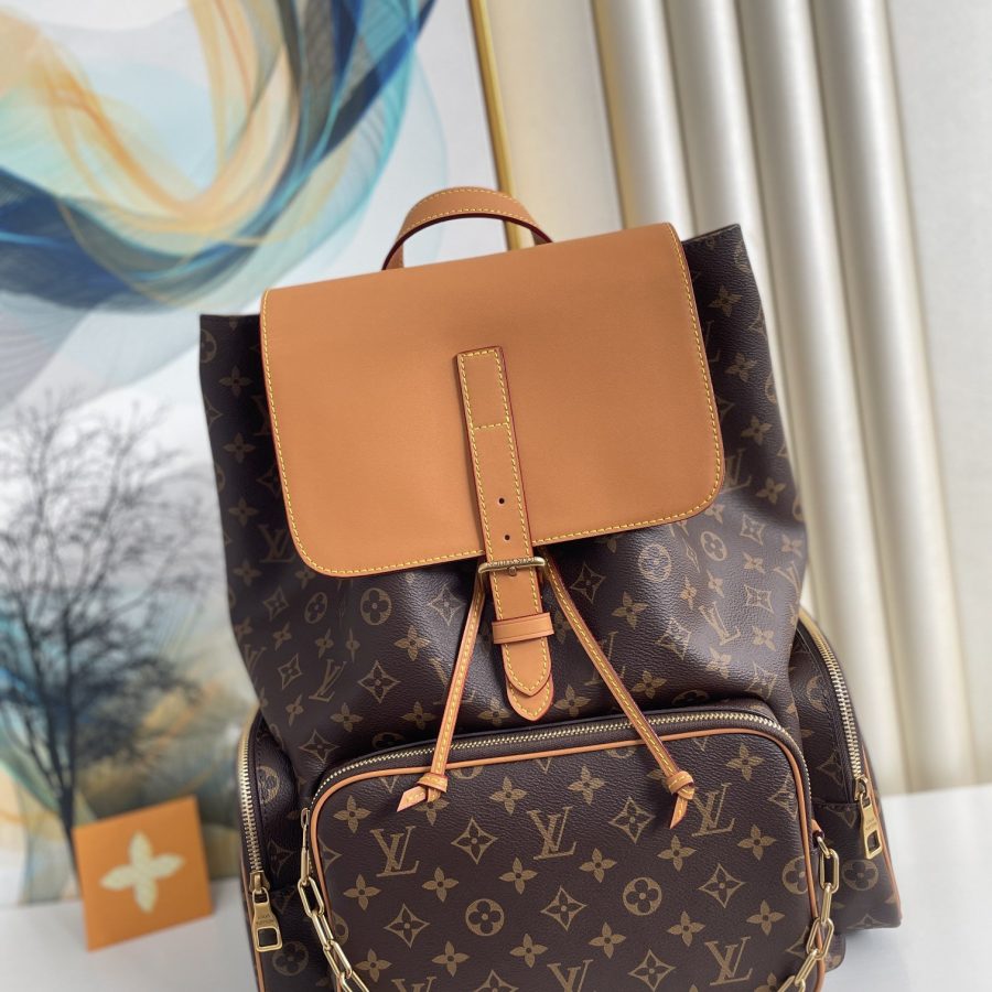 Louis Vuitton Trio Backpack Monogram Canvas By Virgil Abloh For Men, Men's Bags 44cm LV M44658 - Crozus