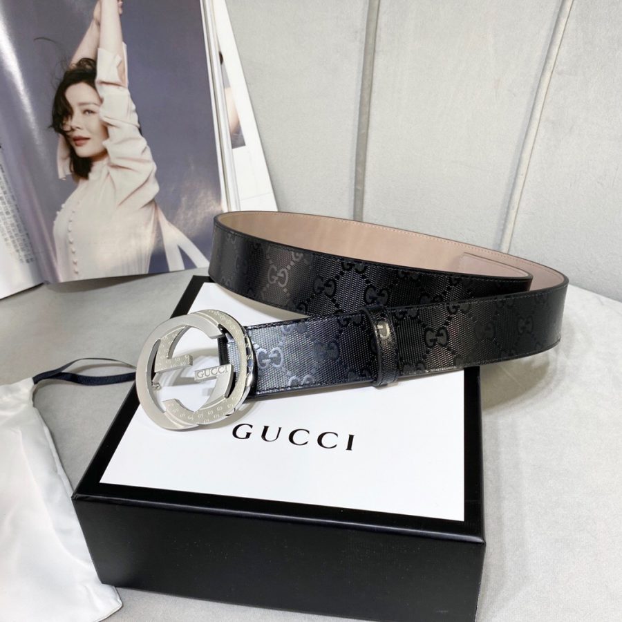 Gucci Signature Belt Black For Women, Women Belt - Crozus