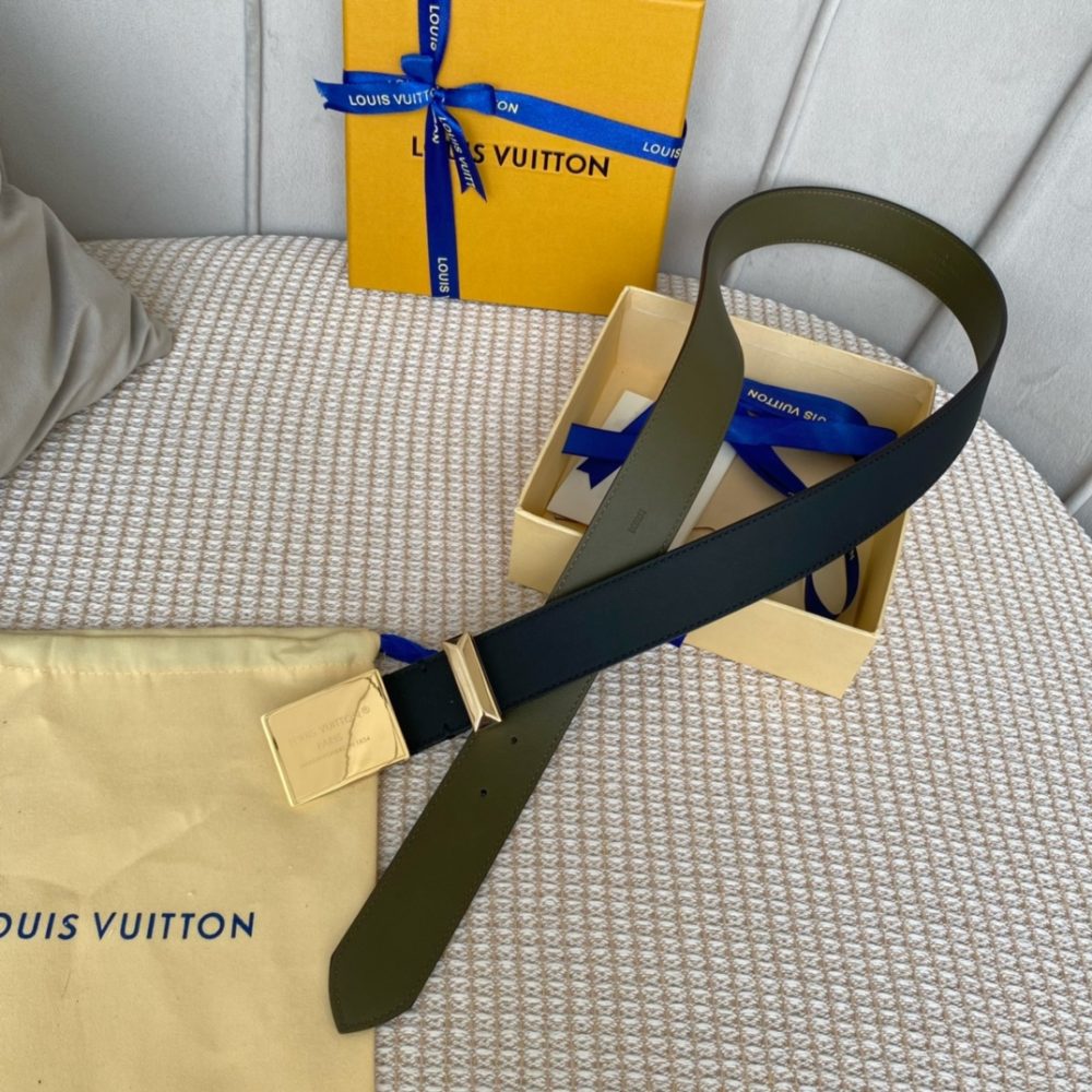 Louis Vuitton Metropole LV Belt Black LV Women Belt - Crozus