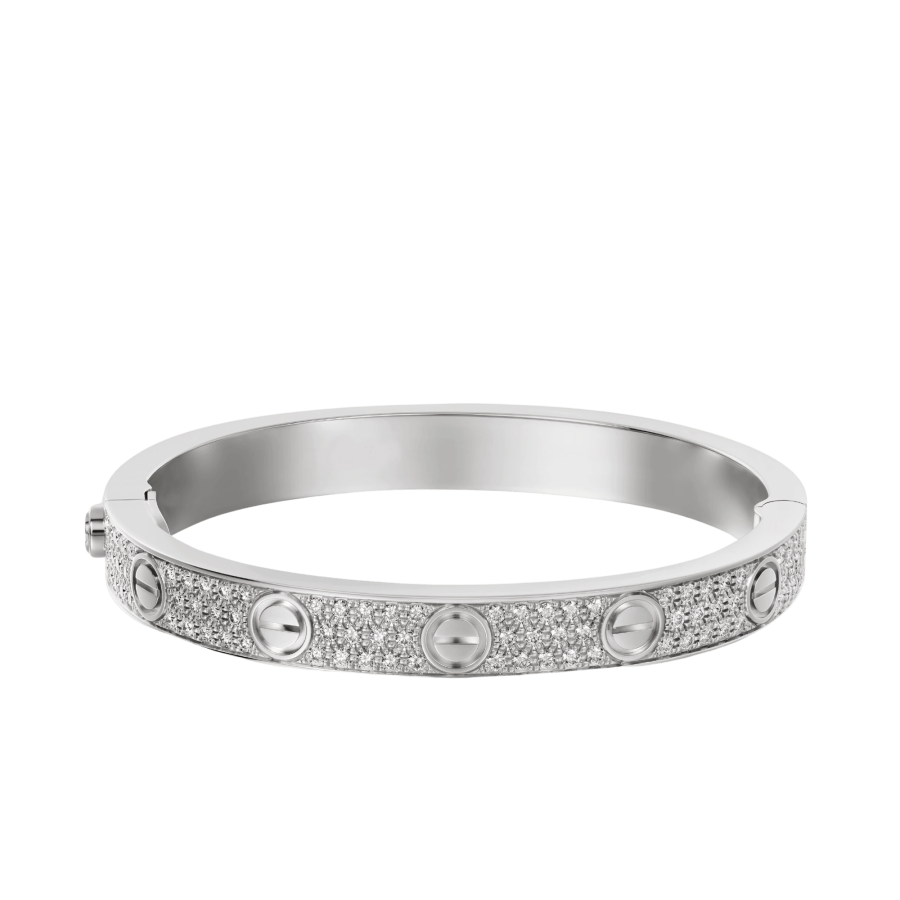 Full-Diamond Screw Bracelet