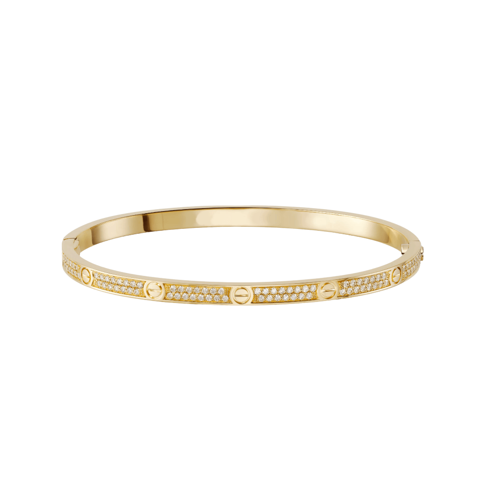 Full-Diamond Thin Screw Bracelet