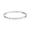 Thin Screw Bracelet with Diamonds