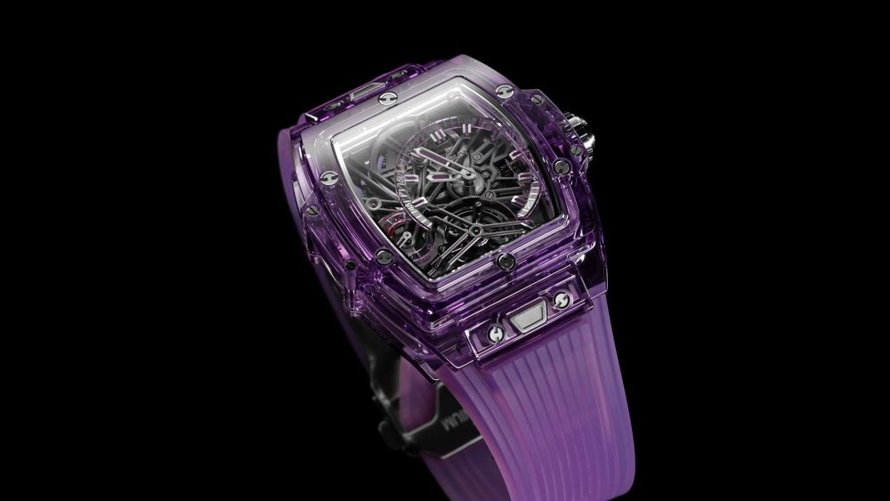 Hublot, Spirit of Big Bang Tourbillon Purple Sapphire 42mm, Limited Edition, Ref# 645.JM.0120.RT