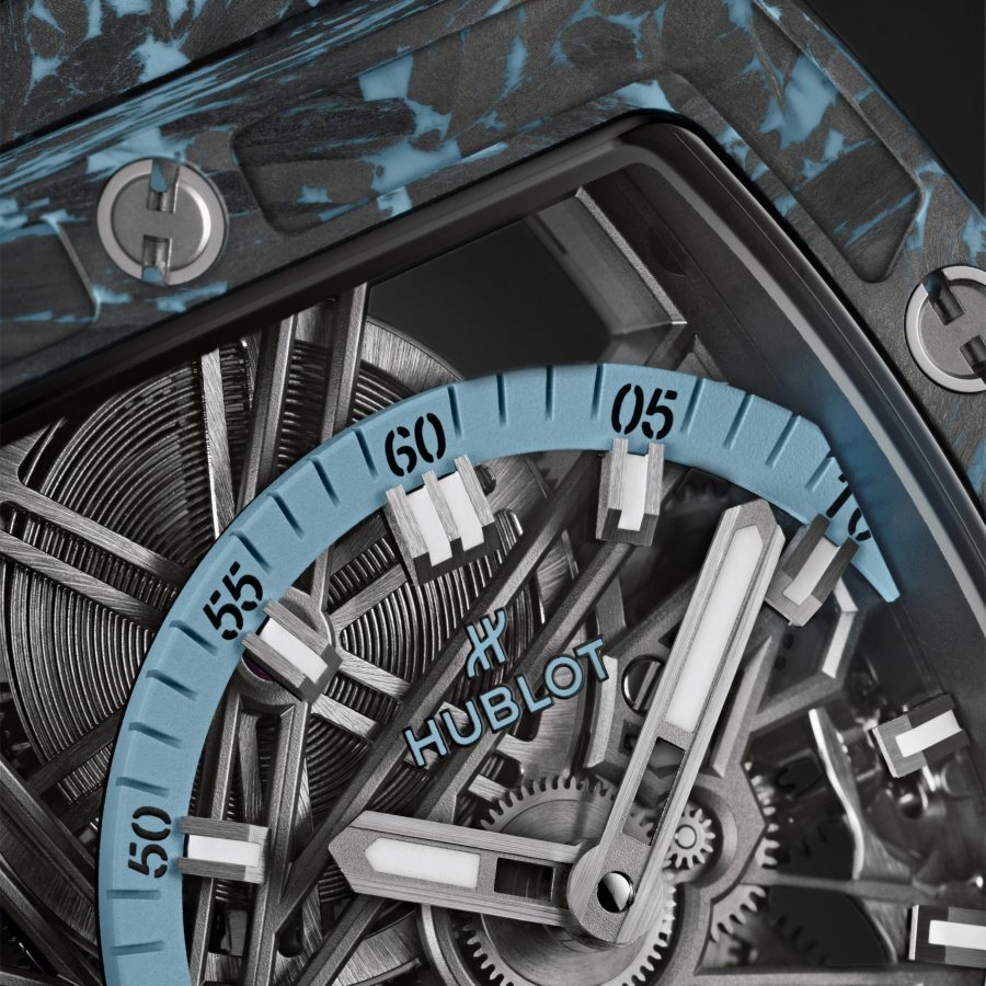 Hublot, Spirit of Big Bang Tourbillon Carbon Sky Blue 42mm, Limited Edition, Ref# 645.QL.5117.RX