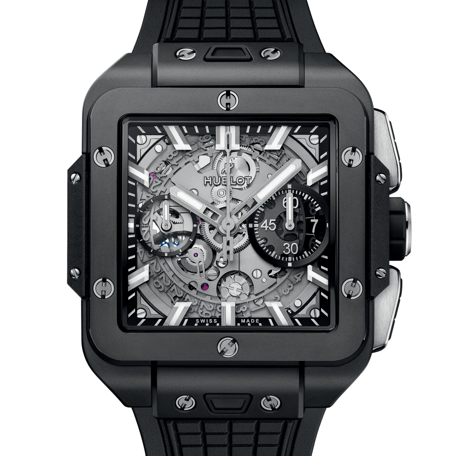 Hublot, Square Bang Unico Back Magic, 42mm, Black Ceramic, Ref# 821.CI.0170.RX