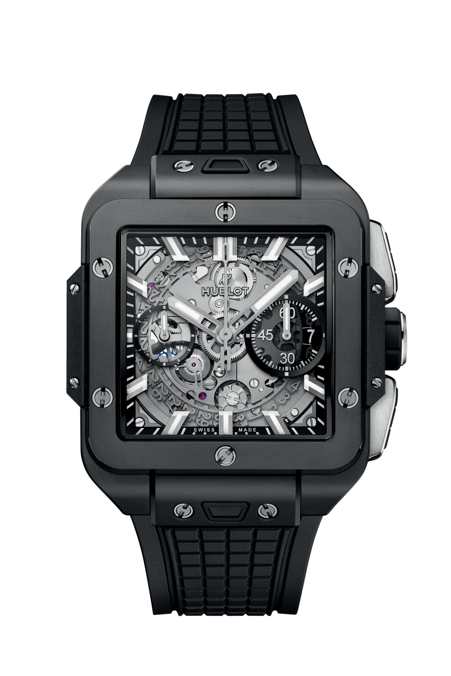 Hublot, Square Bang Unico Back Magic, 42mm, Black Ceramic, Ref# 821.CI.0170.RX