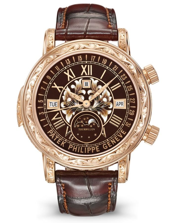 Patek Philippe Grand Complication, 18k Rose Gold, 44mm, Sky Moon Tourbillon Ref# 6002R-001