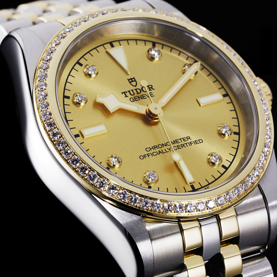 Tudor Black Bay 36 S&G, 316L Stainless Steel, 18k Yellow Gold and Diamonds, Ref# M79653-0007