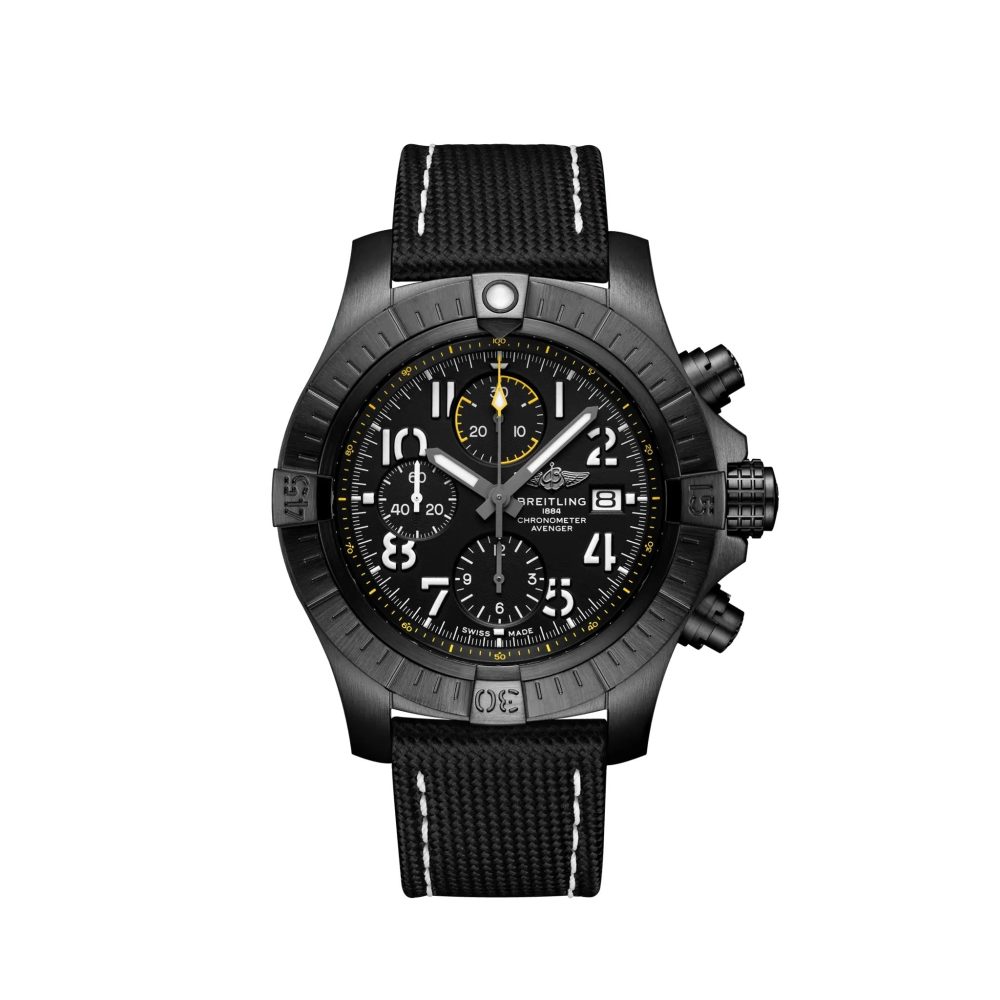 Breitling Avenger Chronograph 45 Night Mission DLC-Coated Titanium Ref# V13317101B1X1