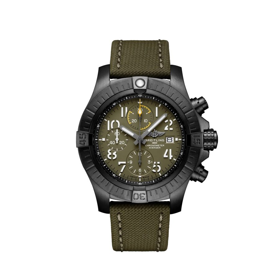 Breitling Avenger Automatic Chronograph 45 Night Mission DLC-Coated Titanium Ref# V13317101L1X2