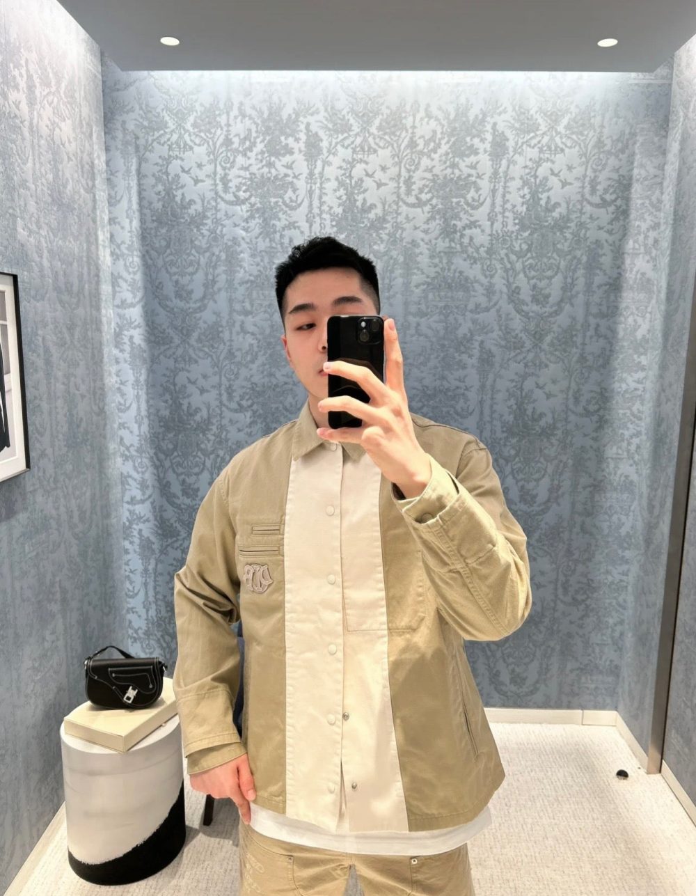 Khaki white Jacket