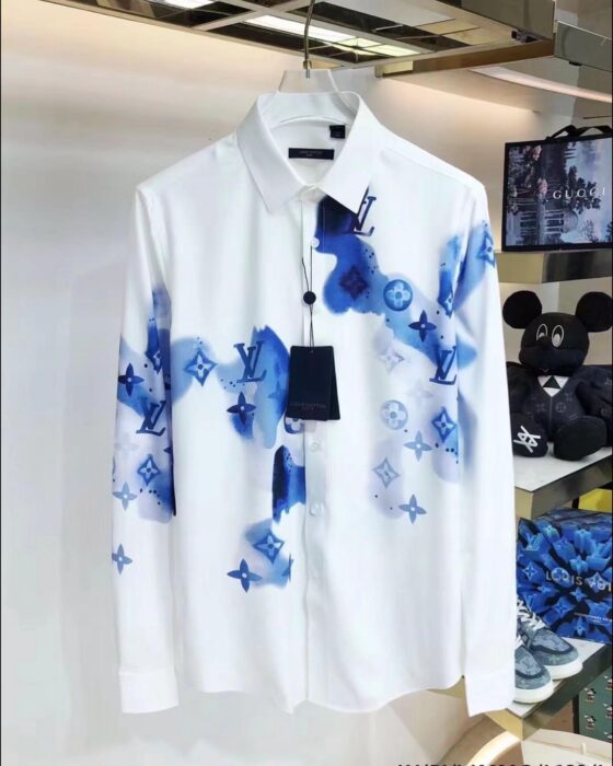 Premium LV Long Sleeve Button Shirt 26