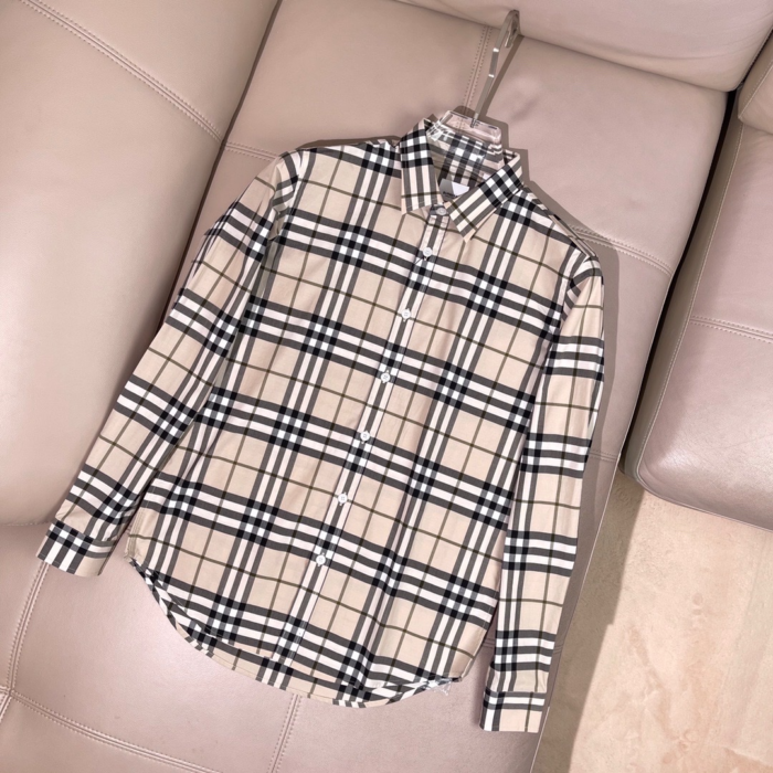 Premium Burberry Long Sleeve Button Shirt 1 With Pocket