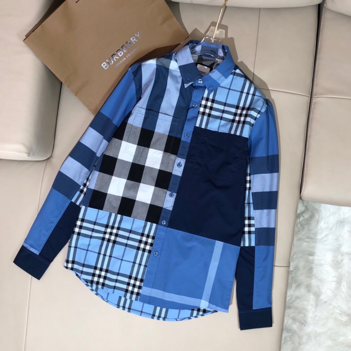 Premium Burberry Long Sleeve Button Shirt 3 With Pocket