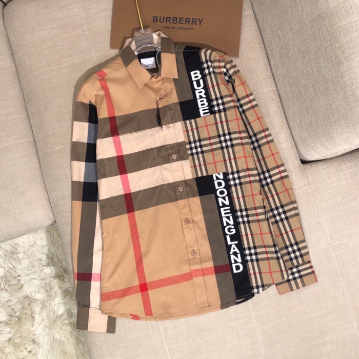 Premium Burberry Long Sleeve Button Shirt 10 With Pocket