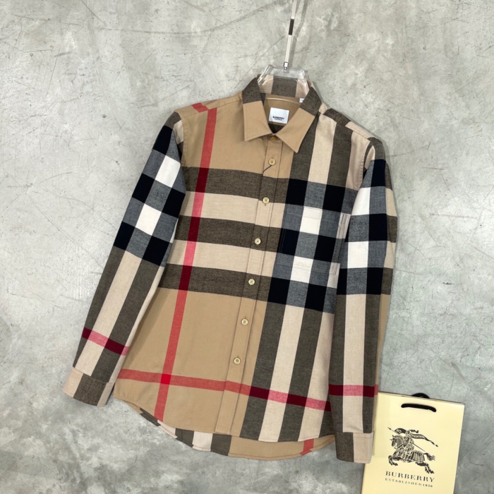 Premium Burberry Long Sleeve Button Shirt 5 With Pocket