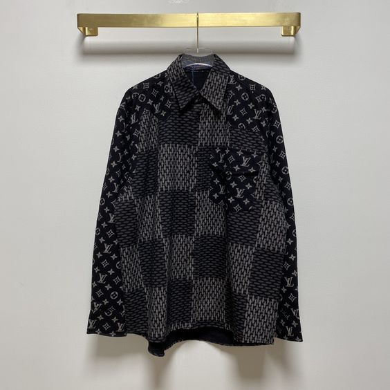 Premium LV Long Sleeve Button Shirt 24