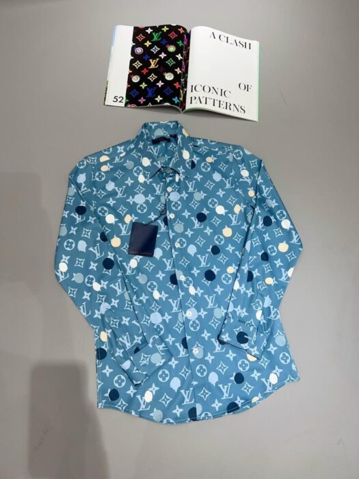 Premium LV Long Sleeve Button Shirt 74