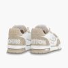 LV Trainer Beige White