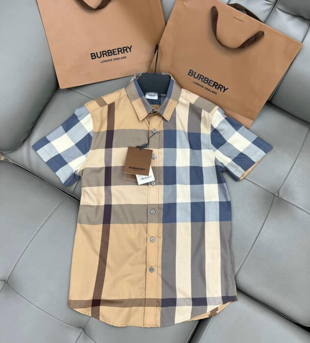 Premium Burberry Button Shirt 12 With Pocket