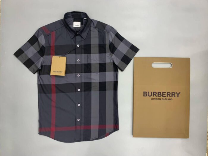 Premium Burberry Button Shirt 14 With Pocket